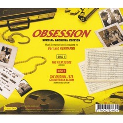 Obsession Soundtrack (Bernard Herrmann) - CD cover