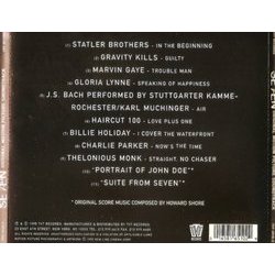 Se7en Soundtrack (Various Artists, Howard Shore) - CD Back cover