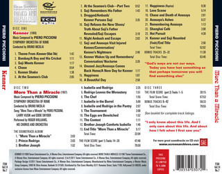 Kenner / More Than a Miracle Soundtrack (Piero Piccioni) - CD Back cover