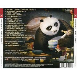 Kung Fu Panda 2 Soundtrack (John Powell, Hans Zimmer) - CD Back cover