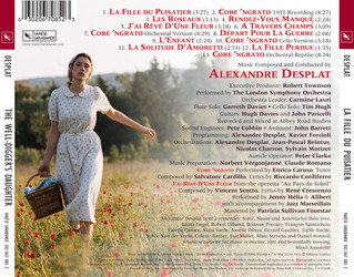 La Fille du Puisatier Soundtrack (Alexandre Desplat) - CD Back cover