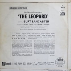 The Leopard Soundtrack (Nino Rota) - CD Back cover