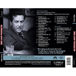 The Lost Weekend Soundtrack (Mikls Rzsa) - CD Back cover