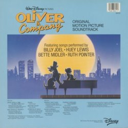 Oliver & Company Soundtrack (Various Artists, J.A.C. Redford) - CD Back cover