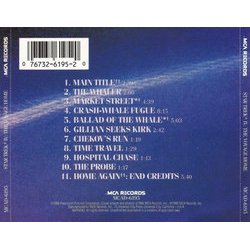 Star Trek IV: The Voyage Home Soundtrack (Leonard Rosenman) - CD Back cover