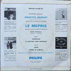 Le Mpris Soundtrack (Georges Delerue) - CD Back cover