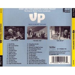 Up Soundtrack (Michael Giacchino) - CD Back cover