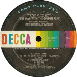 The Man With The Golden Arm Soundtrack (Elmer Bernstein) - cd-inlay