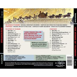 Heroes of Telemark / Stagecoach Soundtrack (Malcolm Arnold, Jerry Goldsmith) - CD Back cover