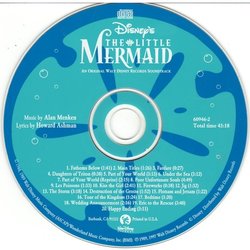 The Little Mermaid Soundtrack (Various Artists, Alan Menken) - cd-inlay