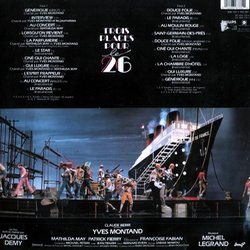 Trois places pour le 26 Soundtrack (Michel Legrand) - CD Back cover