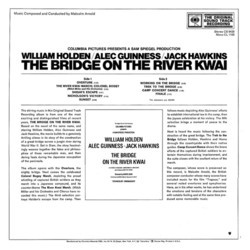 The Bridge on the River Kwai Soundtrack (Malcolm Arnold) - CD Back cover