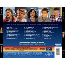 Back to the Future Soundtrack (Alan Silvestri) - CD Back cover