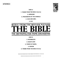 The Bible: In the Beginning... Soundtrack (Toshir Mayuzumi, Ennio Morricone) - CD Back cover