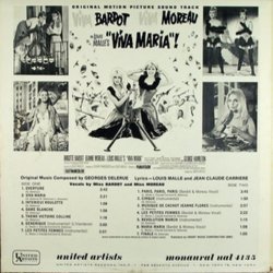 Viva Maria! Soundtrack (Georges Delerue) - CD Back cover