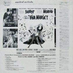 Viva Maria! Soundtrack (Georges Delerue) - CD Back cover