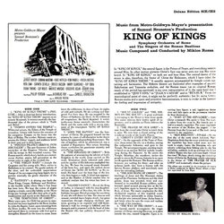 King of Kings Soundtrack (Mikls Rzsa) - CD Back cover