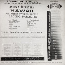 Hawaii and Other Favorites from A Pacific Paradise Soundtrack (Various Artists, Elmer Bernstein) - CD Back cover