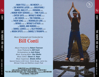 The Karate Kid: Part II Soundtrack (Bill Conti) - CD Back cover