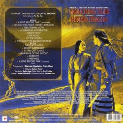 Crouching Tiger, Hidden Dragon Soundtrack (Dun Tan) - CD Back cover