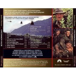 Uncommon Valor Soundtrack (James Horner) - CD Back cover