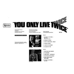 You Only Live Twice Soundtrack (John Barry) - CD Back cover