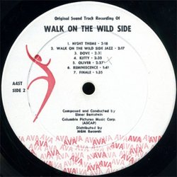 Walk on the Wild Side Soundtrack (Elmer Bernstein) - cd-inlay