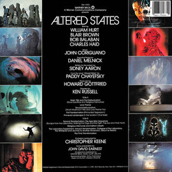 Altered States Soundtrack (John Corigliano) - CD Back cover