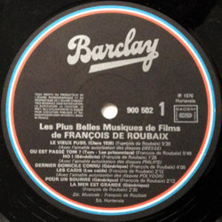 Les Plus Belles Musiques de Films de Franois de Roubaix - vol 1 Soundtrack (Franois de Roubaix) - cd-inlay