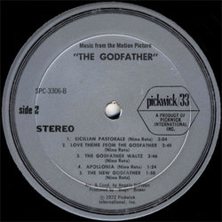 The Godfather Soundtrack (Angelo Di Pippo, Nino Rota) - cd-inlay