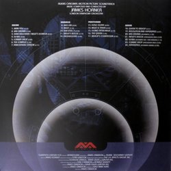 Aliens Soundtrack (James Horner) - CD Back cover