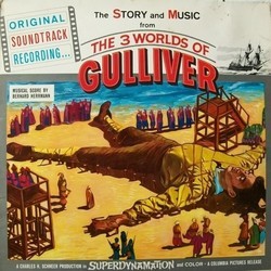 The 3 Worlds of Gulliver Soundtrack (Bernard Herrmann) - CD cover