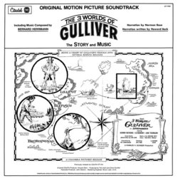 The 3 Worlds of Gulliver Soundtrack (Bernard Herrmann) - CD Back cover