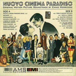 Nuovo Cinema Paradiso Soundtrack (Ennio Morricone) - CD Back cover