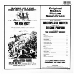 The Way West Soundtrack (Bronislaw Kaper, Andr Previn) - CD Back cover