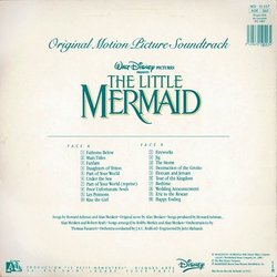 Little Mermaid Soundtrack (Howard Ashman, Alan Menken) - CD Back cover