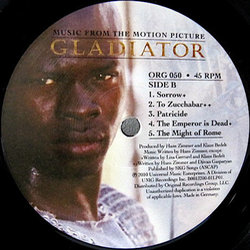 Gladiator Soundtrack (Lisa Gerrard, Hans Zimmer) - cd-inlay