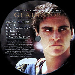 Gladiator Soundtrack (Lisa Gerrard, Hans Zimmer) - cd-inlay