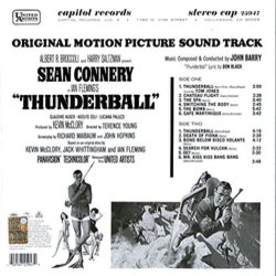 Thunderball Soundtrack (John Barry) - CD Back cover