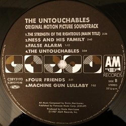 The Untouchables Soundtrack (Ennio Morricone) - cd-inlay