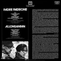 Padre Padrone / Allonsanfn Soundtrack (Egisto Macchi, Ennio Morricone) - CD Back cover