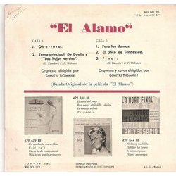 El Alamo Soundtrack (Dimitri Tiomkin) - CD Back cover