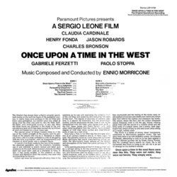 Once Upon A Time In The West Soundtrack (Ennio Morricone) - CD Back cover