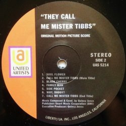 They Call Me Mister Tibbs! Soundtrack (Quincy Jones) - cd-inlay