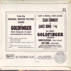 Goldfinger Soundtrack (John Barry) - CD Back cover