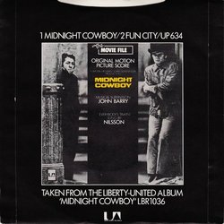 Midnight Cowboy Soundtrack (John Barry) - CD Back cover