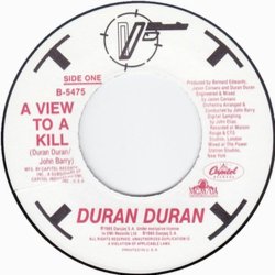 A View to a Kill Soundtrack (John Barry, Jason Corsaro, Antony Crowther, Duran Duran, Bernard Edwards Jr.) - cd-inlay