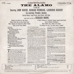 The Alamo Soundtrack (Dimitri Tiomkin) - CD Back cover