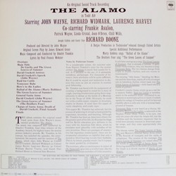 The Alamo Soundtrack (Dimitri Tiomkin) - CD Back cover