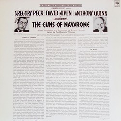 The Guns of Navarone Soundtrack (Dimitri Tiomkin) - CD Back cover